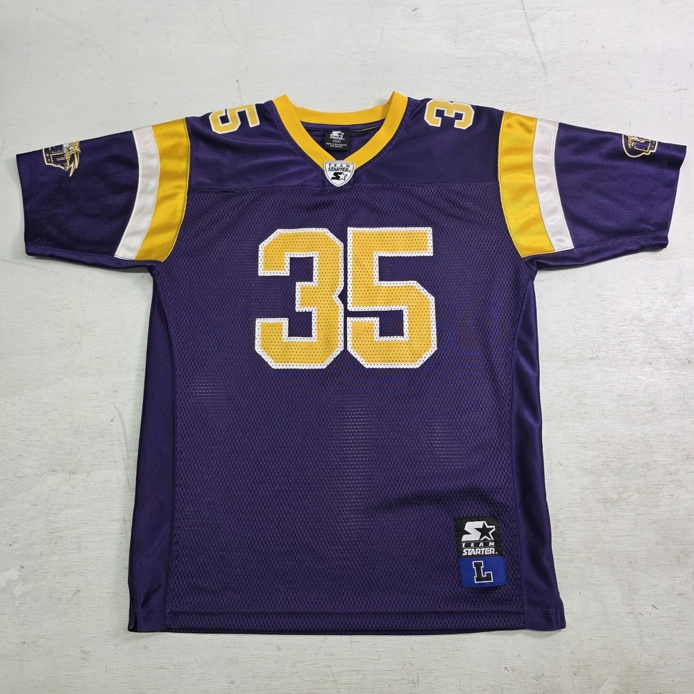 LSU Tigers Starter Jersey Youth Size Large 14/16 Purple Gold Football‎ NCAA #35